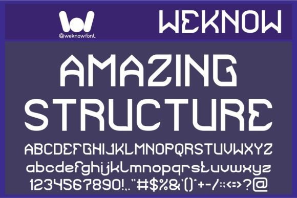 Amazing Structure: A Modern Font for Bold Designs