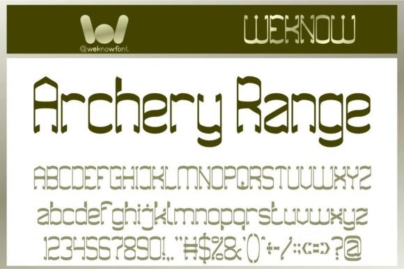Archery Range: A Modern Gothic Font with Edge