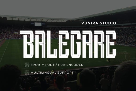 Balegare: A Sporty Font for Dynamic Visuals