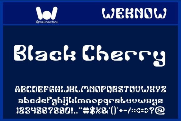 Black Cherry: A Bold Sci-Fi Display Typeface for Impactful Design