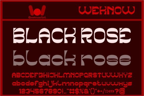 Black Rose: A Striking Display Font for Modern Design
