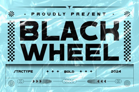 Black Wheel: High-Speed Typography for Dynamic Designs