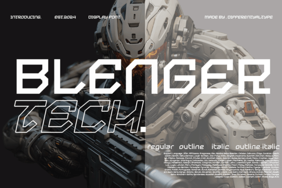Blenger Tech: A Futuristic Font for Modern Designers