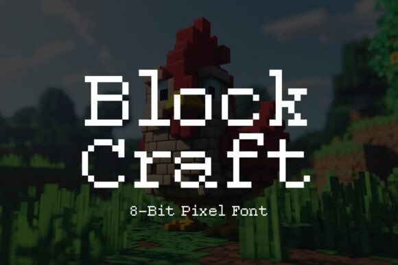 Block Craft: A Pixel-Perfect Font for Retro Design