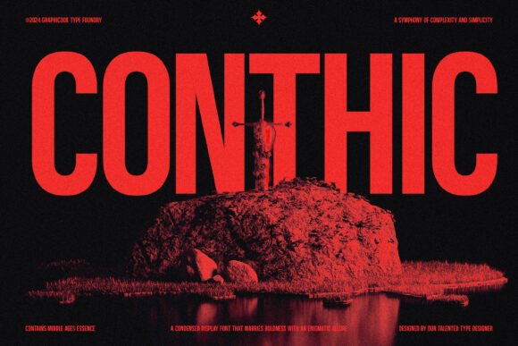 Conthic: A Striking Font for Powerful Designs