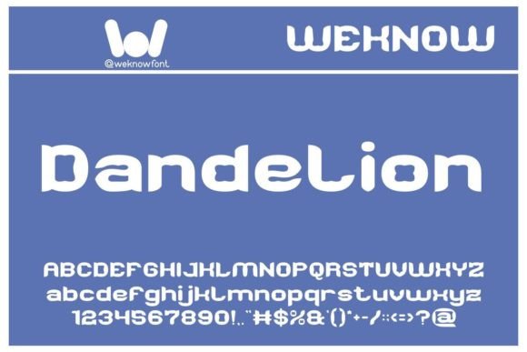 Dandelion: A Modern Display Font for Creative Projects