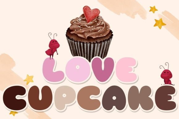 Discover the Sweet Elegance of the Love Cupcake Font