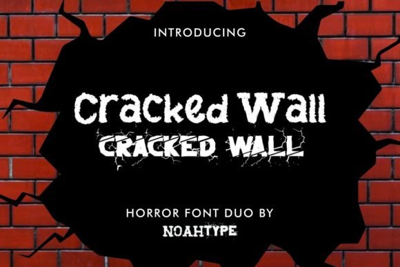 Discover the Unique Character of Cracked Wall Font