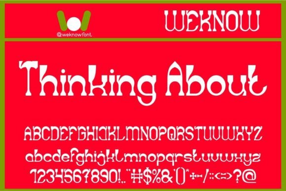 Discover Thinking About: A Font Full of Whimsy and Joy