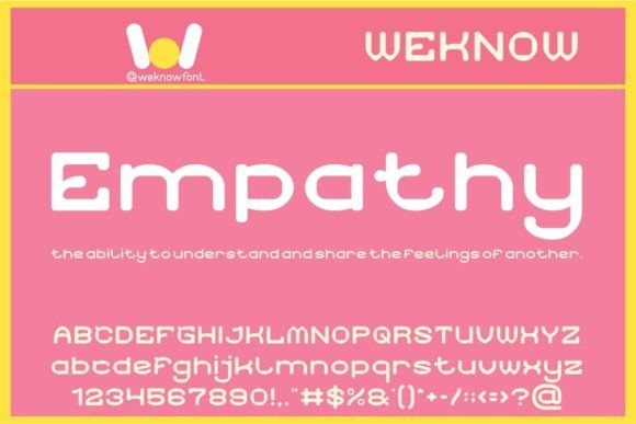 Empathy: A Font That Connects Creativity and Professionalism