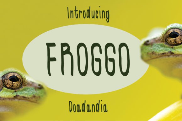 Froggo: A Playful and Magical Display Typeface
