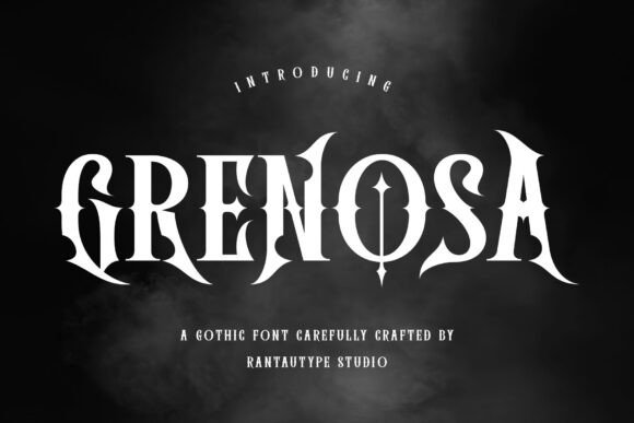 Grenosa: A Gothic Font for Dark and Fantasy Designs