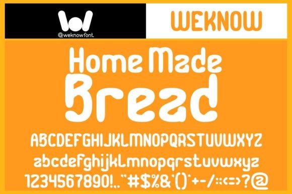 Home Made Bread Font: A Premium Display Typeface for Creative Design