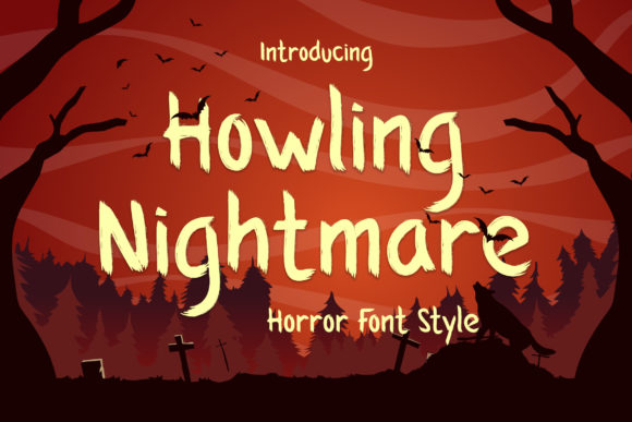 Howling Nightmare: A Display Font for Spooky Creatives