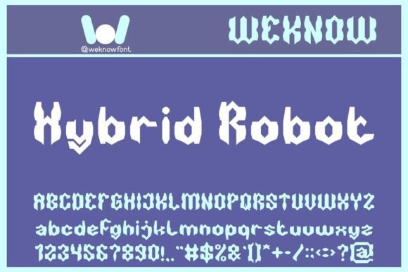 Hybrid Robot: A Modern Gothic Font for Bold Designs