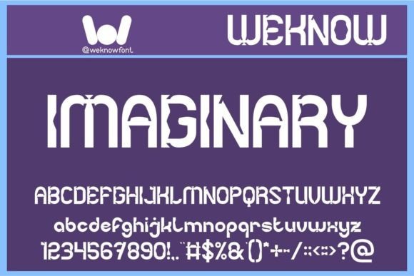 Imaginary Font: A Display Typeface for Creative Projects