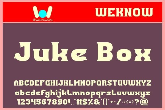 Juke Box: A Serif Display Font for Bold Branding