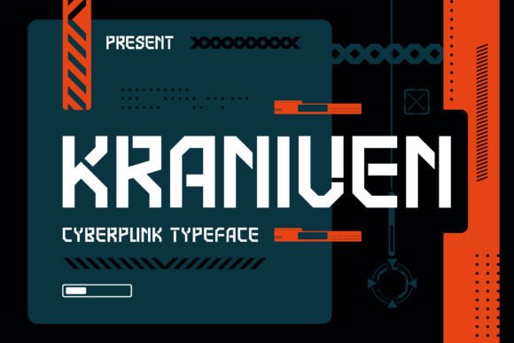 Kraniven: A Cyberpunk Typeface for the Future