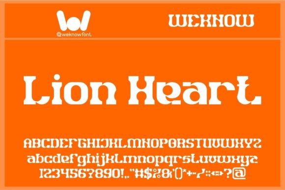 Lion Heart: A Bold Slab Serif for Striking Designs