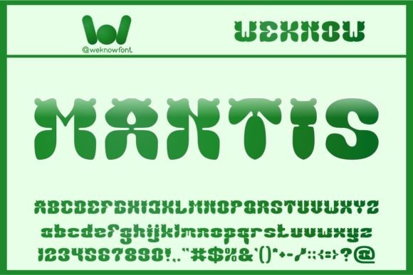 Mantis: A Display Font for Bold, Modern Design