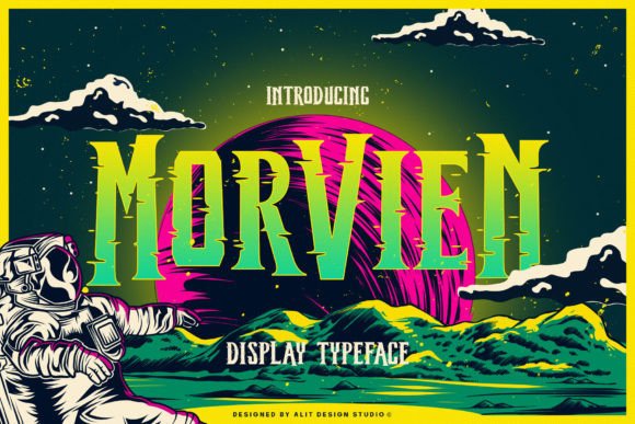 Morvien Typeface: Bold, Dynamic Display Font for Creative Edge