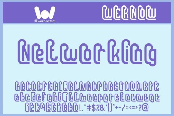 Networking: A Modern Display Font for Bold Branding