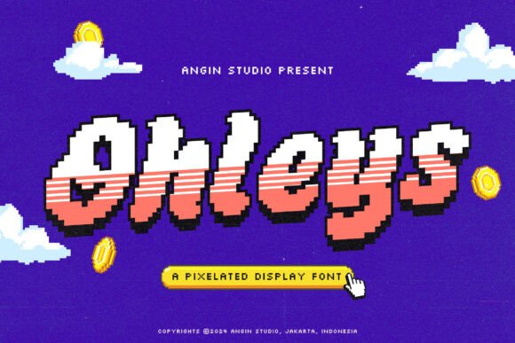 Ohleys: A Pixelated Font for Retro Designs
