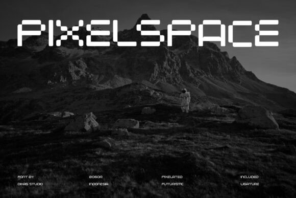 Pixel Space: A Futuristic Sans-Serif for Modern Design