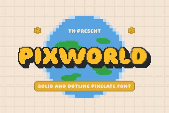Pixworld: A Bold Typeface for Modern Design