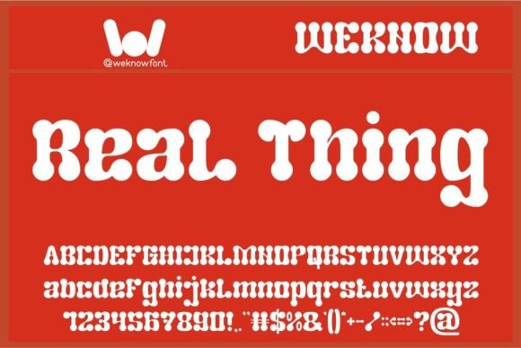 Real Thing: A Rounded Display Font for Modern Branding