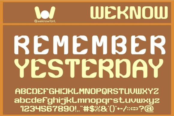 Remember Yesterday: A Versatile Font for Modern Design