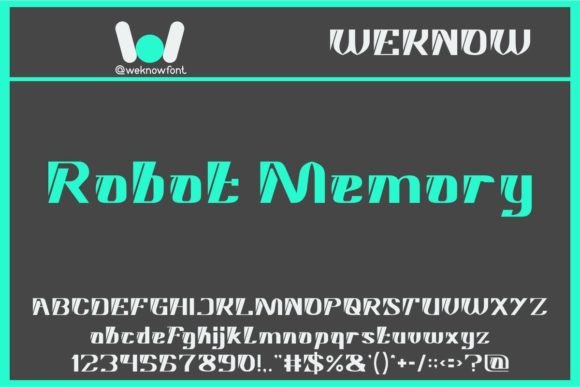 Robot Memory: A Modern Font for Bold Design Projects