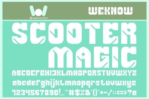 Scooter Magic: A Font for Bold, Creative Branding
