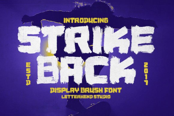 Strike Back: Energetic Display Font for Bold Designs