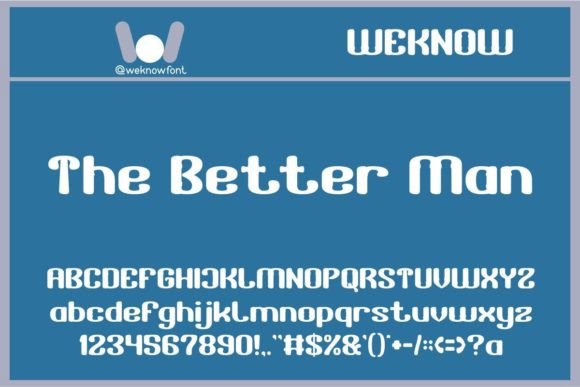 The Better Man: A Premium Display Font for Bold Design Projects