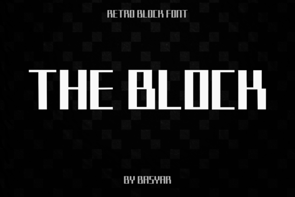 The Block: A Retro Display Font for Vintage Charm