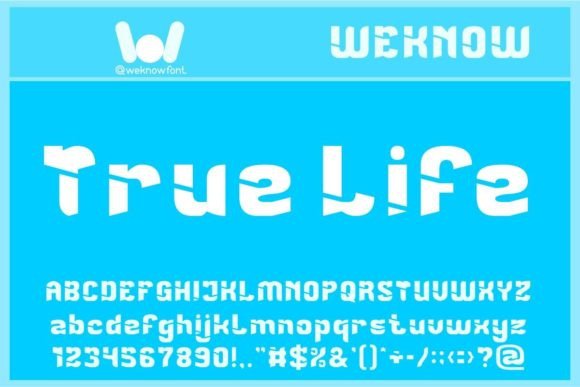 True Life: The Techno-Scifi Font for Modern Design