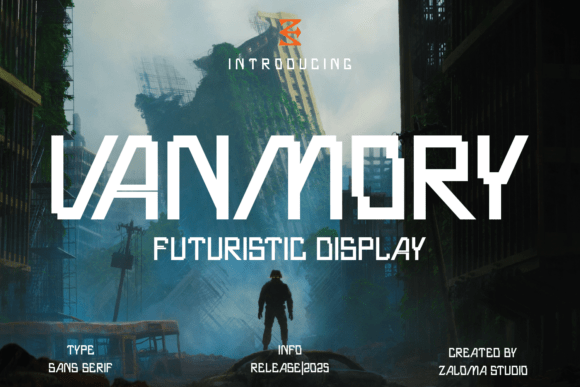 Vanmory: Futuristic Typography for Bold Designs