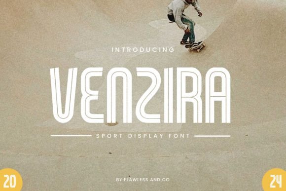 Venzira: The Athletic Font for Dynamic Sports Design